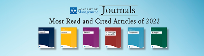 View a listing of each journal's most read and cited articles of 2022.